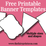 Free Printable Banner Templates – Blank Banners For Diy For Diy Banner Template Free