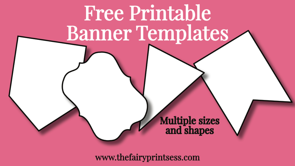 Free Printable Banner Templates – Blank Banners For Diy For Diy Banner Template Free
