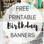 Free Printable Birthday Banners – The Girl Creative Throughout Diy Banner Template Free