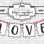 Free Printable Black And White Banner Letters | Swanky Intended For Diy Banner Template Free