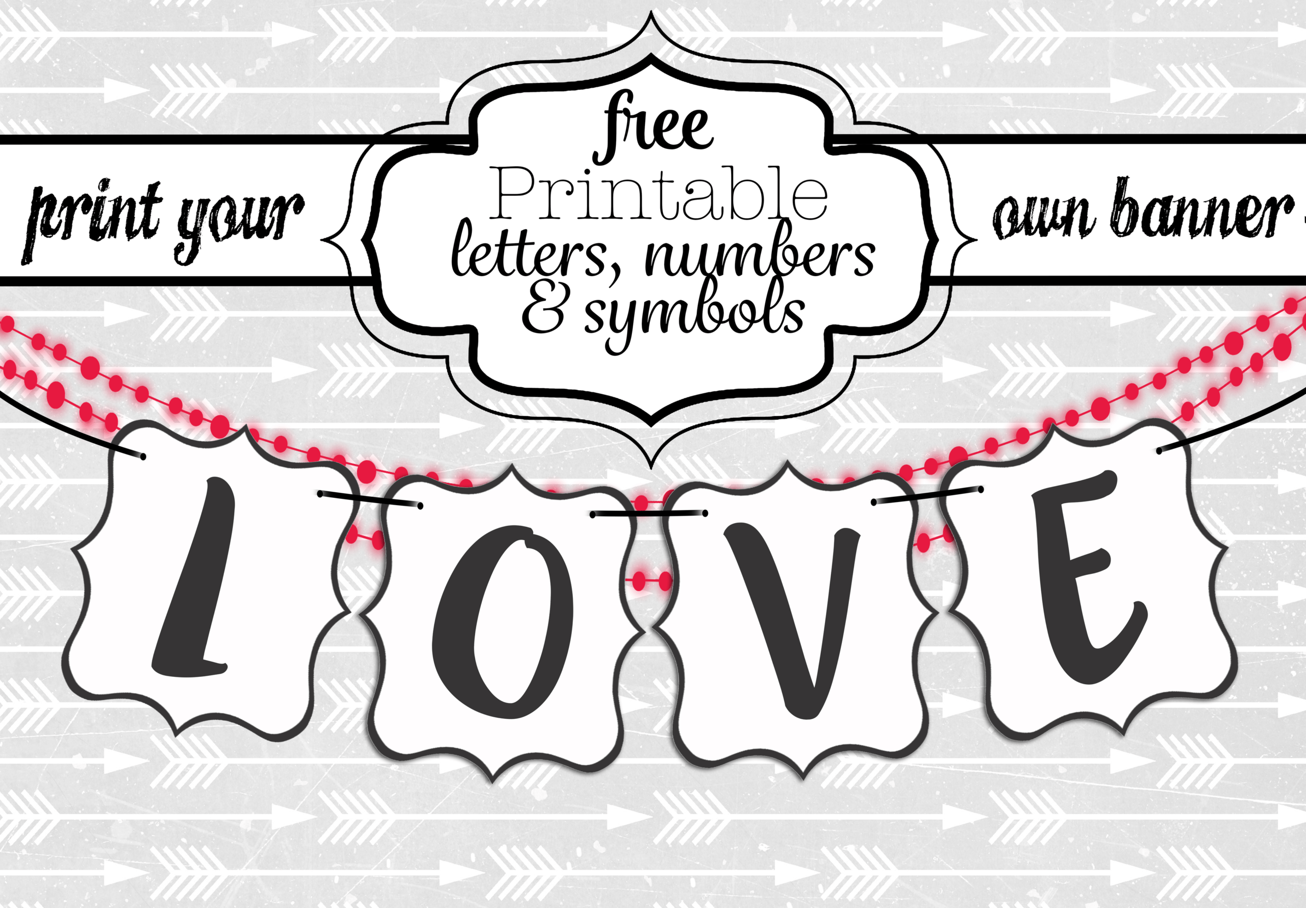 Free Printable Black And White Banner Letters | Swanky Intended For Diy Banner Template Free