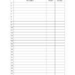 Free Printable Blank Checklist Template With Blank Checklist Template Word