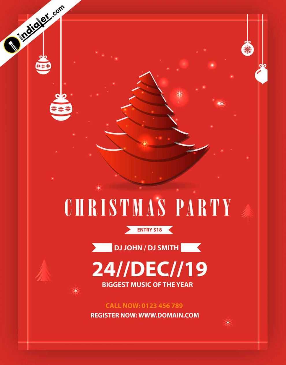 Free Printable Christmas Party Flyer Ates Or Invitations Uk Inside Free Christmas Invitation Templates For Word