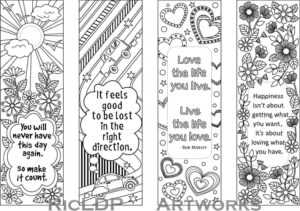 Free Printable Coloring Bookmarks Templates Printable inside Free Blank Bookmark Templates To Print
