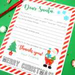 Free Printable Letter To Santa – Happiness Is Homemade Inside Blank Letter Writing Template For Kids
