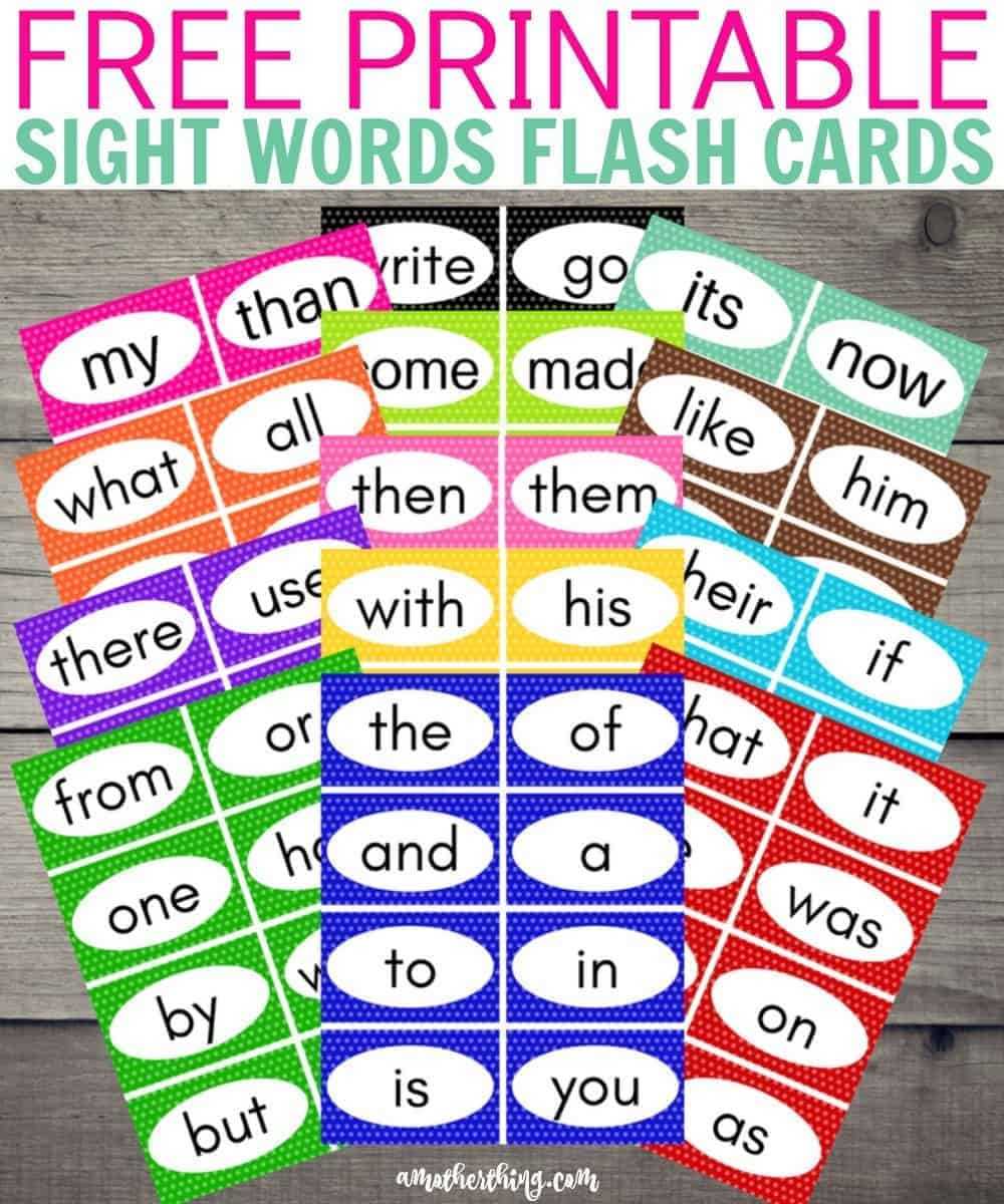Free Printable Sight Words Flash Cards | It's A Mother Thing Intended For Free Printable Blank Flash Cards Template