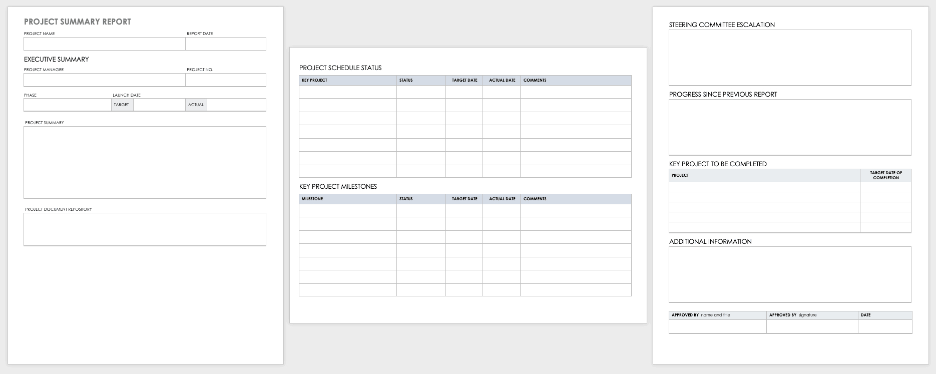 Free Project Report Templates | Smartsheet Within Work Summary Report Template