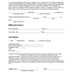 Free Recurring Credit Card Authorization Form – Word | Pdf Intended For Credit Card Authorization Form Template Word