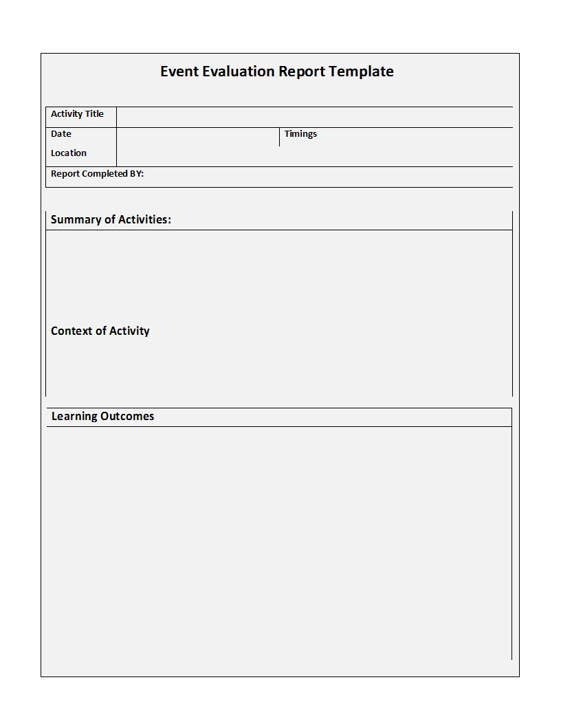 Free Report Template Pertaining To Preschool Weekly Report Template