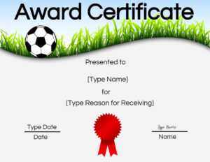 Free Soccer Certificate Maker | Edit Online And Print At Home pertaining to Soccer Certificate Templates For Word