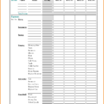 Free Spreadsheet Sample Monthly Income And Es Template For Intended For Petty Cash Expense Report Template
