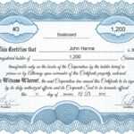 Free Stock Certificate Online Generator With Regard To Blank Share Certificate Template Free