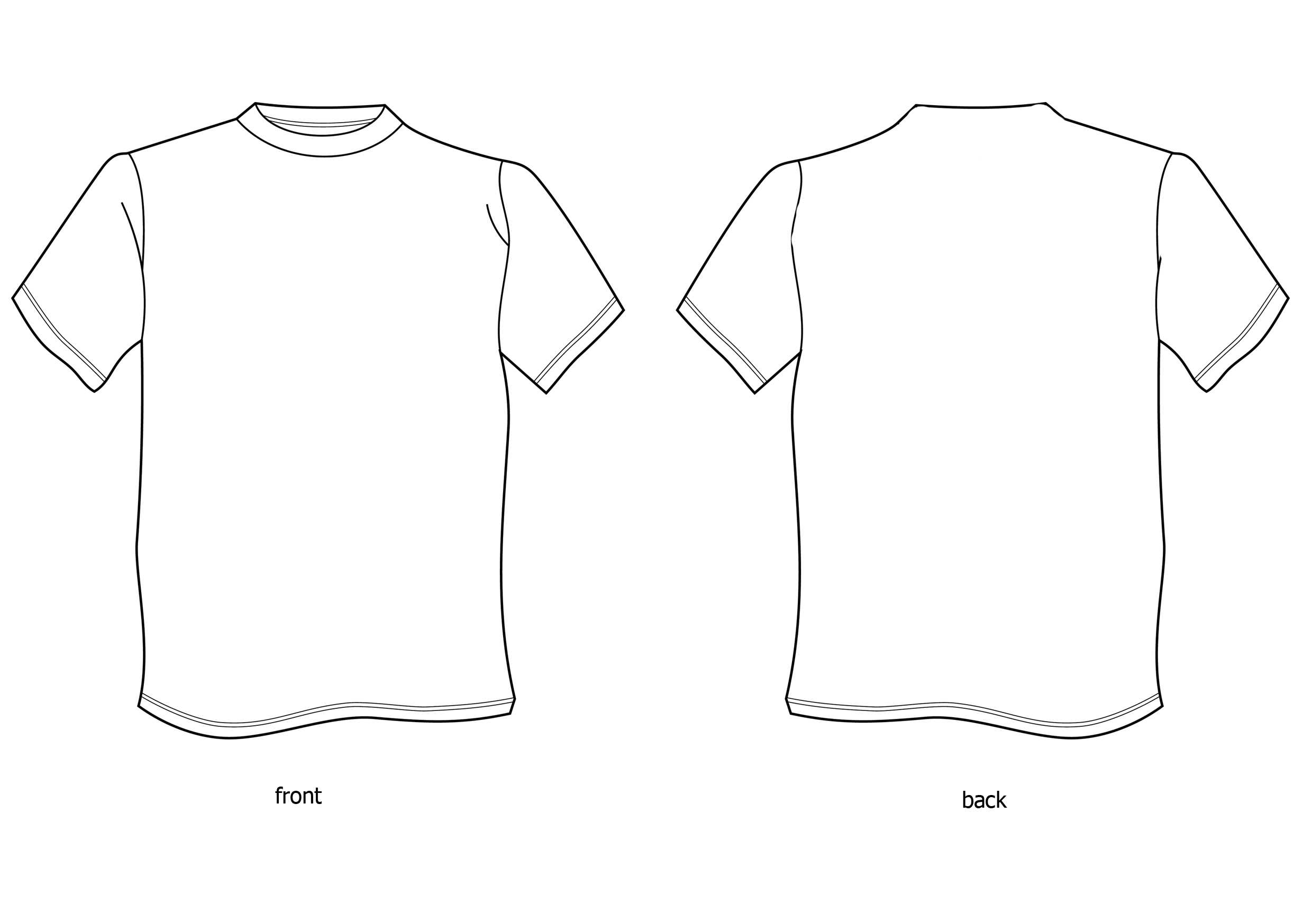 Free Tshirt Template, Download Free Clip Art, Free Clip Art For Blank Tshirt Template Printable