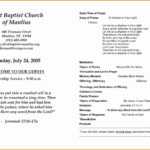 Free Wedding Program Templates Word Intended For Church Program Templates Word