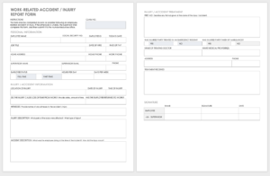 Free Workplace Accident Report Templates | Smartsheet regarding Injury Report Form Template