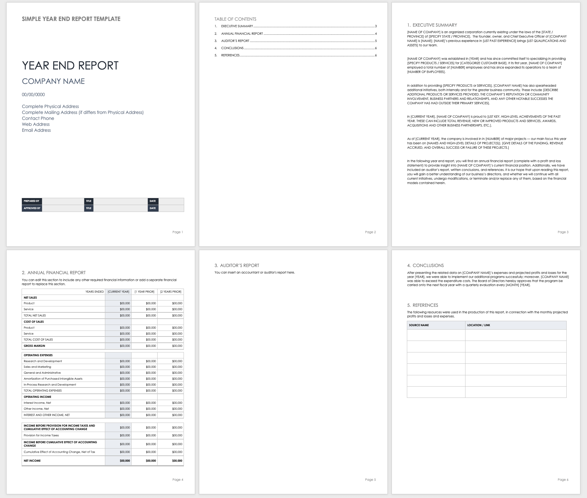Free Year End Report Templates | Smartsheet With Regard To Simple Report Template Word