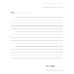 Friendly Letter Template Pdf ] - Free Friendly Letter pertaining to Blank Letter Writing Template For Kids