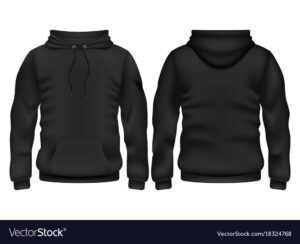 Front And Back Black Hoodie Template inside Blank Black Hoodie Template