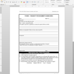 Fsms Request For Document Change Template | Fds1000 1 With Regard To Training Manual Template Microsoft Word