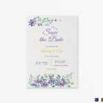 Garden Save The Date Card Template Regarding Save The Date Templates Word