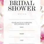Gardens // Blank Bridal Shower Invitation (Instant Download) intended for Blank Bridal Shower Invitations Templates
