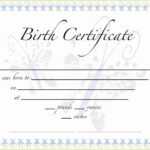 German Birth Certificate Template - Karan.ald2014 with Birth Certificate Template For Microsoft Word
