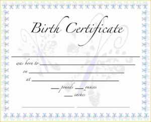 German Birth Certificate Template - Karan.ald2014 with Birth Certificate Template For Microsoft Word