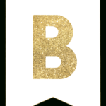 Gold Free Printable Banner Letters – Paper Trail Design Inside Printable Letter Templates For Banners