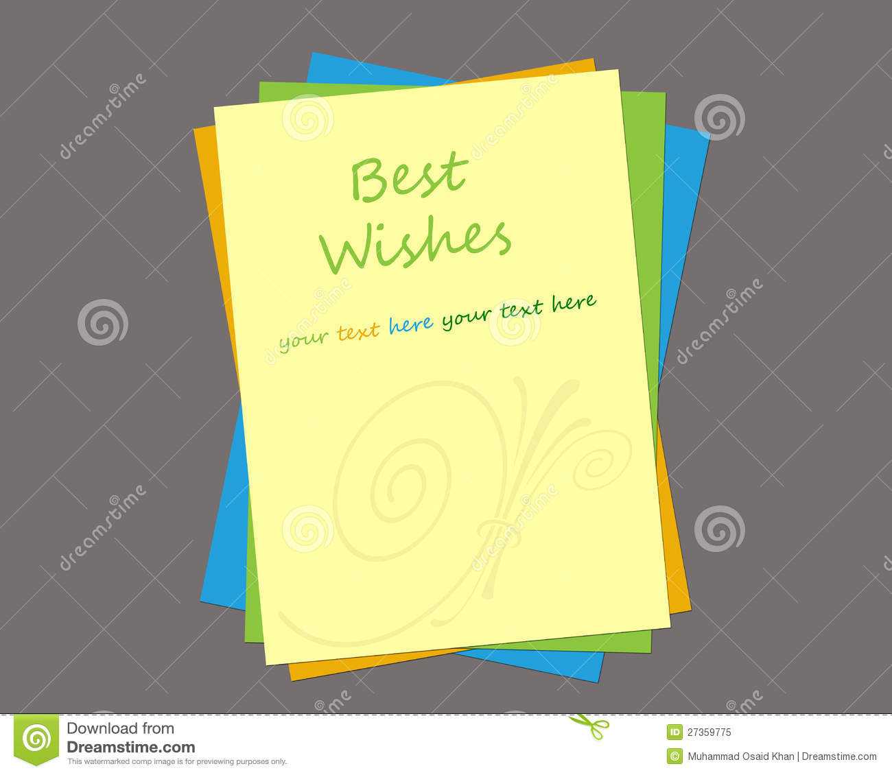 Greeting Card Template Stock Illustration. Illustration Of With Free Blank Greeting Card Templates For Word