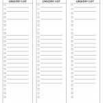 Grocery Lists Templates – Karan.ald2014 In Blank Grocery Shopping List Template