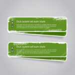 Grungy Vector Green Badges – Banners With Worn Out Paint Pertaining To Staples Banner Template