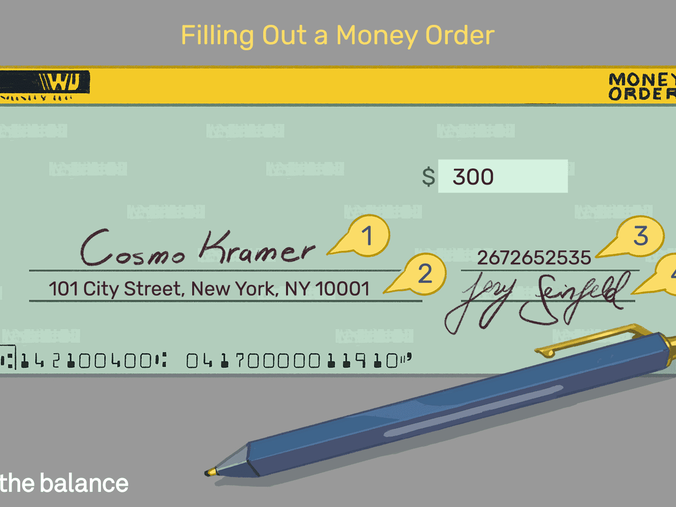 Guide To Filling Out A Money Order Within Blank Money Order Template