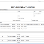 Handout – Employment Application With Regard To Employment Application Template Microsoft Word