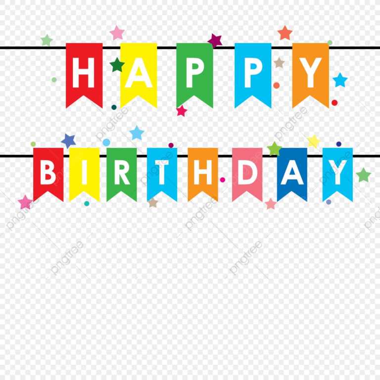 Happy Birthday Banner, Birthday, Happy, Vector Png In Free Happy ...