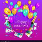 Happy Birthday Banner Poster Template with regard to Free Happy Birthday Banner Templates Download