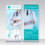 Healthcare And Medical Roll Up Design, Standee And Banner Inside Medical Banner Template