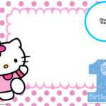 Hello Kitty 1St Birthday Clipart With Hello Kitty Banner Template