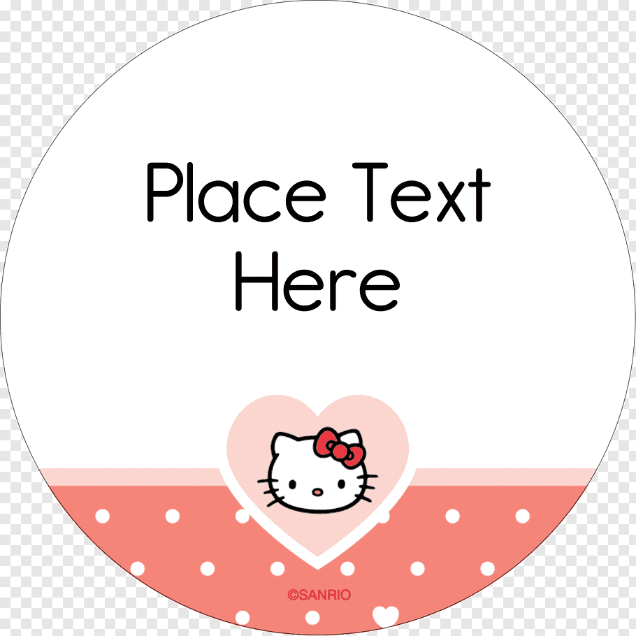 Hello Kitty Name Tag, Sticker, Label, Printing, Avery With Regard To Hello Kitty Birthday Banner Template Free