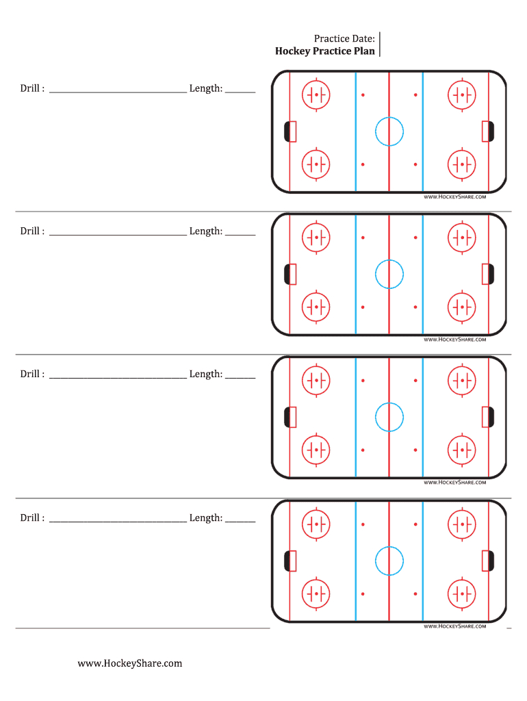 Hockey Practice Plan Template – Fill Online, Printable For Blank Hockey Practice Plan Template