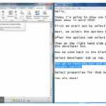 How To Add A Drop Down Menu In Microsoft Word 2010 Regarding Word 2010 Templates And Add Ins