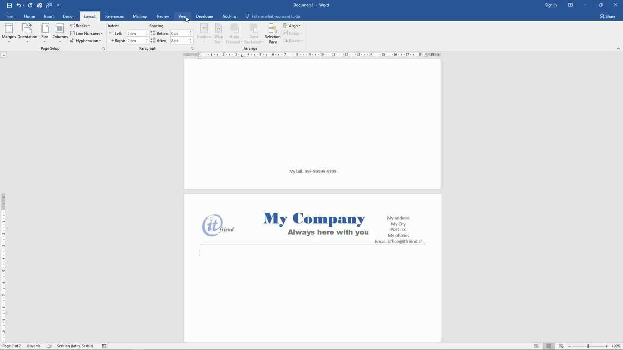 How To Create A Memo In Microsoft Word 2013/2016 | Tips And Tricks  [Itfriend] #itfriend #diy For Memo Template Word 2013
