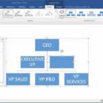 How To Create An Organization Chart In Word 2016 Inside Org Chart Template Word