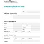 How To Customize A Registration Form Template Using Throughout School Registration Form Template Word