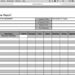 How To Fill In A Free Travel Expense Report | Pdf | Excel Inside Expense Report Spreadsheet Template Excel