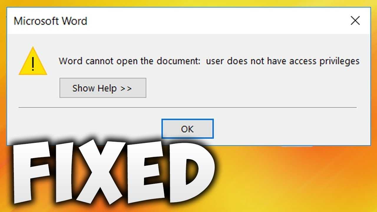 How To Fix Word Cannot Open The Document User Does Not Have Access  Privileges Error (Easy Solution) Pertaining To Word Cannot Open This Document Template