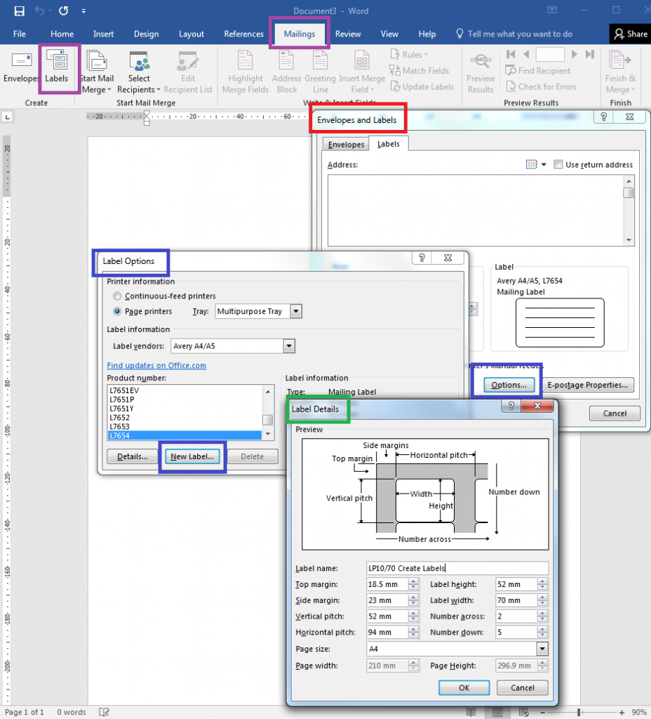 How To – How To Create Your Own Label Templates In Word For How To Insert Template In Word