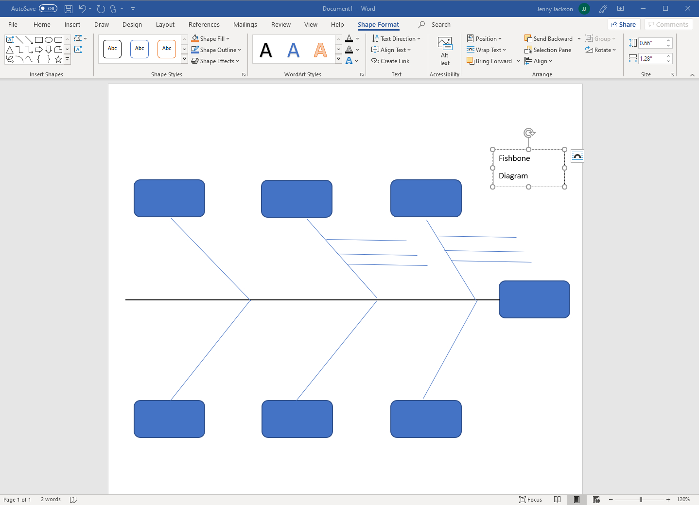 How To Make A Fishbone Diagram In Word | Lucidchart Blog Pertaining To Blank Fishbone Diagram Template Word