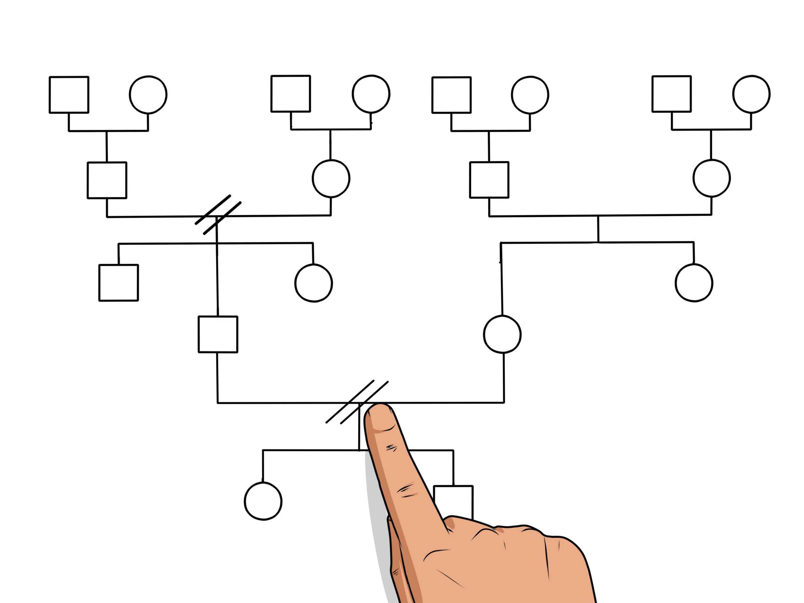 How To Make A Genogram: 14 Steps (With Pictures) – Wikihow In Family Genogram Template Word