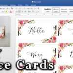 How To Make Diy Place Cards With Mail Merge In Ms Word And Adobe Illustrator Inside Microsoft Word Place Card Template