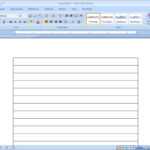 How To Make Lined Paper In Word 2007: 4 Steps (With Pictures) in Notebook Paper Template For Word 2010